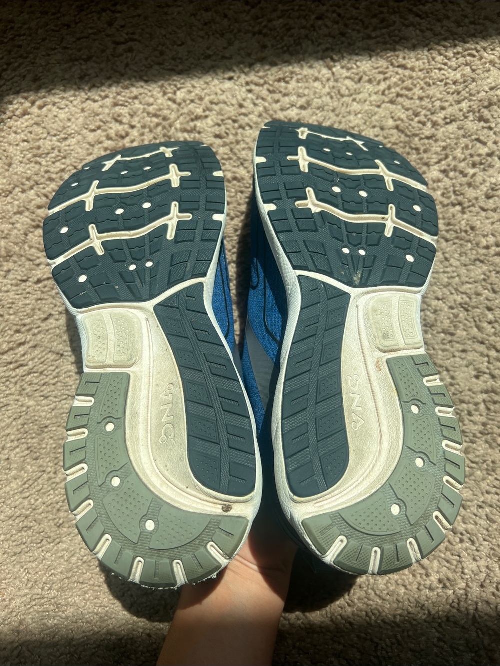 Brooks Men's Running Shoes in Blue with White Accents - Picture 5 of 9